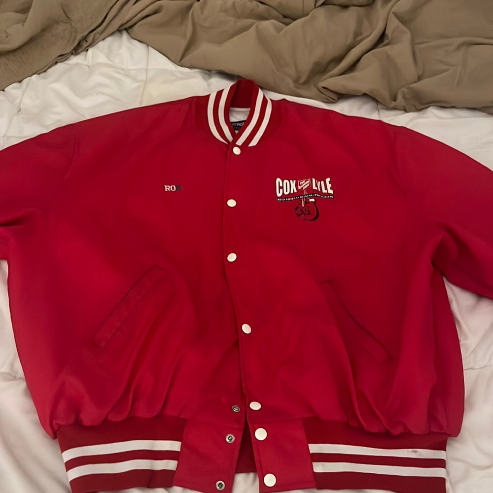 All Red Satin jacket size 3XL